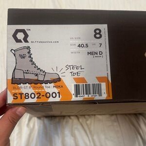 Men's Steel Toe Boots - Gray